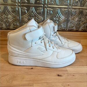 Fila A-High White High-Top Sneakers size 10